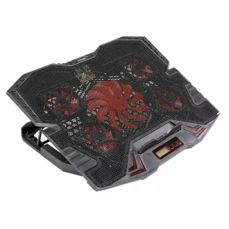 EVOLVEO Ania 5R, laptop hűtőállvány, piros háttérvilágítás