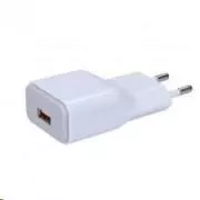 Solight USB töltőadapter, gyorstöltés: 1x USB Qualcomm, 5V2A / 9V1.5A / 12V1A, AC 230V, fehér-szürke