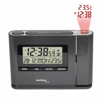 TechnoLine WT 519 - digitális ébresztőóra idő és beltéri hőmérséklet vetítéssel
