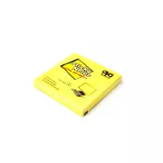Öntapadós betét 75x75mm sárga neon 100 lap Auro
