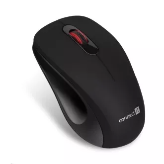 CONNECT IT "MUTE" vezeték nélküli optikai csendes egér, USB, (+ 1x AA elem nélkül), fekete