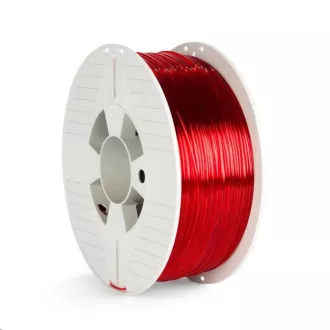 VERBATIM 3D nyomtató izzószálas PET-G 1,75 mm 1000 g red transparent