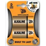 JCB SUPER alkáli elem LR20, buborékfólia 2 db