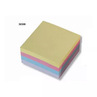 Öntapadós jegyzettömb 76x76mm 4 pasztell szín 4x100 lap Concorde