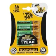 JCB RTU NiMH AA / R06, min.2400mAh, előtöltve, buborékcsomagolás 4 db