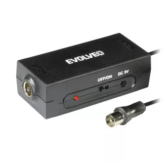 EVOLVEO Amp 1, FM/DAB /DVB-T2 antennaerősítő, LTE, 4G, 5G szűrő