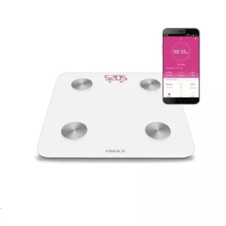 UMAX Scale Smart Scale US20M intelligens személyi mérleg - bluetooth, maximális terhelés 150kg UMAX Scale Smart Scale US20M intelligens személyi mérleg - bluetooth, maximális terhelés 150kg