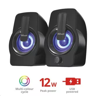 TRUST Gemi RGB 2.0 hangszórókészlet - fekete