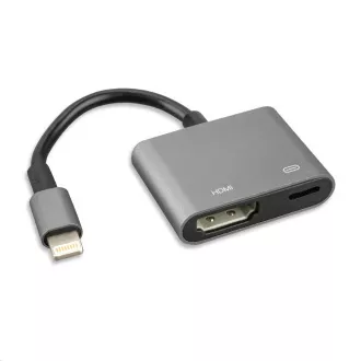 4smarts adapter Lightning / Lightning + HDMI, fekete 4smarts adapter Lightning / Lightning + HDMI, fekete