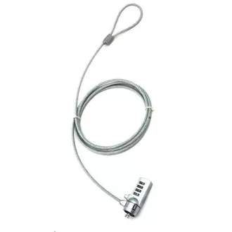 PREMIUMCORD Biztonsági zár NTB 1, 8m Kensington Lock-hez (4 számjegyű kód, acélkábel) PREMIUMCORD Biztonsági zár NTB 1, 8m Kensington Lock-hez (4 számjegyű kód, acélkábel)