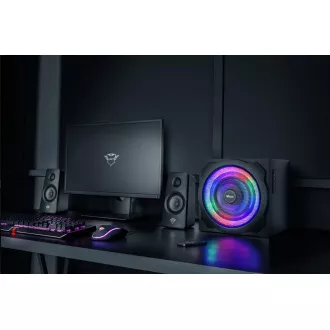 TRUST hangszórók GXT 629 Tytan RGB megvilágított 2.1 hangszórókészlet