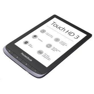 POCKETBOOK 632 Touch HD 3, metálszürke, 16 GB