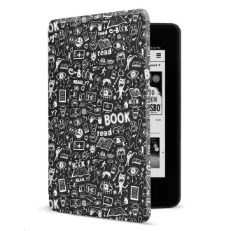 CONNECT IT tok Amazon NEW Kindle Paperwhite 4-hez (2018), fekete Doodle CONNECT IT tok Amazon NEW Kindle Paperwhite 4-hez (2018), fekete Doodle