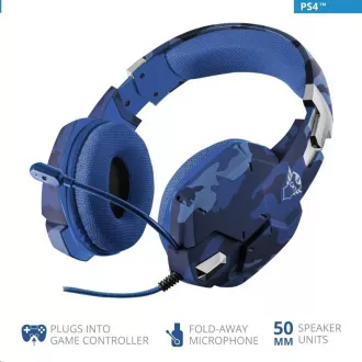 Trust GXT 322B Carus Gaming Headset PS4-hez és PS5-höz - terepszínű kék Trust GXT 322B Carus Gaming Headset PS4-hez és PS5-höz - terepszínű kék