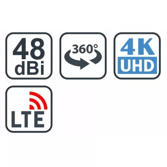 EVOLVEO Jade 1, aktív kültéri antenna FM/DAB /DVB-T2, LTE, 4G, 5G szűrő