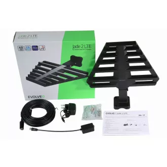 EVOLVEO Jade 2, aktív kültéri antenna DVB-T2, LTE szűrő, 4G, 5G, 5G