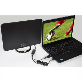 EVOLVEO Xany 2A, 230/5V, aktív szobaantenna FM/DAB /DVB-T2, LTE, 4G, 5G szűrő