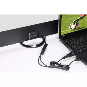 EVOLVEO Xany 2B, 230/5V, aktív szobaantenna FM/DAB /DVB-T2, LTE, 4G, 5G szűrő, aktív szobaantenna FM/DAB /DVB-T2, LTE, 4G, 5G szűrő