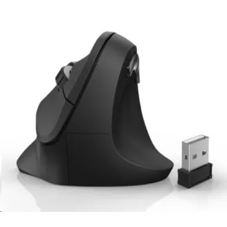 Hama függőleges ergonomikus vezeték nélküli egér EMW-500, 6 gomb, fekete
