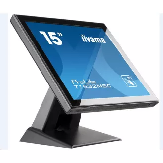 Iiyama ProLite T1532MSC-B5AG, 38,1 cm (15 hüvelyk), kivetített kapacitív, 10 TP, fekete Iiyama ProLite T1532MSC-B5AG, 38,1 cm (15 hüvelyk), kivetített kapacitív, 10 TP, fekete