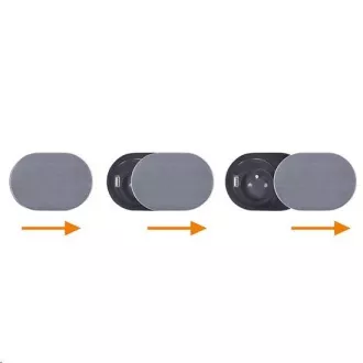 Solight 1x beépített aljzat 1x USB csúszófedéllel, ovális csiszolt alumínium borítás, hosszabbító kábel 1, 9m Solight 1x beépített aljzat 1x USB csúszófedéllel, ovális csiszolt alumínium borítás, hosszabbító kábel 1, 9m