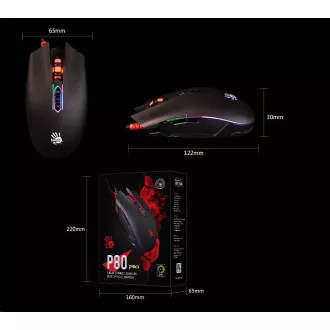 A4tech játék egér Bloody P80 PRO, RGB, 12000CPI, USB, CORE 3