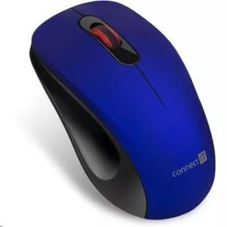 CONNECT IT "MUTE" vezeték nélküli optikai néma egér, USB, (+ 1x AA elem nélkül), kék