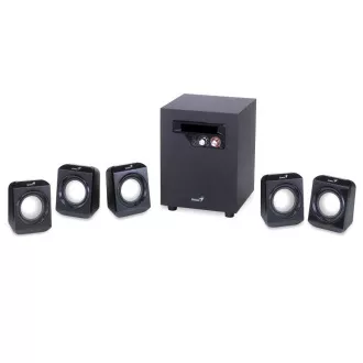 GENIUS hangszóró SW-5.1 1020 v2, 26W, fekete GENIUS hangszóró SW-5.1 1020 v2, 26W, fekete