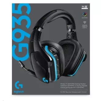 Logitech G935, vezeték nélküli 7.1, LIGHTSYNC játékfejhallgató - EMEA Logitech G935, vezeték nélküli 7.1, LIGHTSYNC játékfejhallgató - EMEA