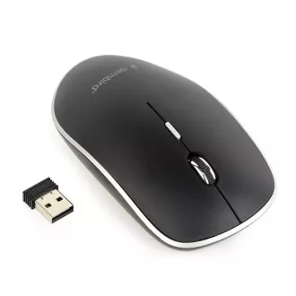 GEMBIRD egér MUSW-4B-01, fekete, vezeték nélküli, USB nano vevő GEMBIRD egér MUSW-4B-01, fekete, vezeték nélküli, USB nano vevő