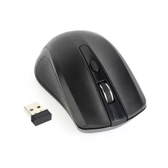 GEMBIRD egér MUSW-4B-04, fekete, vezeték nélküli, USB nano vevő GEMBIRD egér MUSW-4B-04, fekete, vezeték nélküli, USB nano vevő