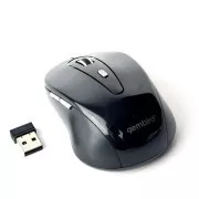 GEMBIRD egér MUSW-6B-01, fekete, vezeték nélküli, USB nano vevő