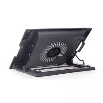 GEMBIRD notebook állvány NBS-1F17T-01, notebookokhoz 17"-ig, 150 mm-es ventilátor, LED, fekete