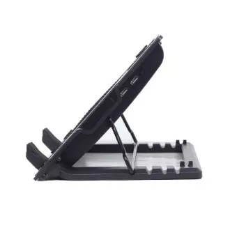 GEMBIRD notebook állvány NBS-1F17T-01, notebookokhoz 17"-ig, 150 mm-es ventilátor, LED, fekete