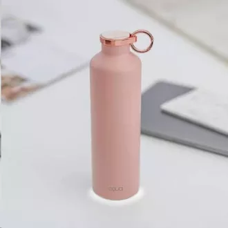 Equa Smart - okos palack, acél, márvány, rózsaszín pirosító