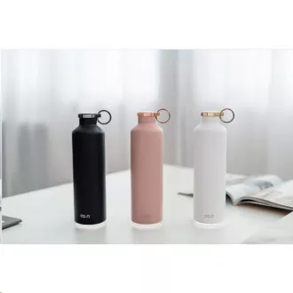 Equa Smart - okos palack, acél, márvány, rózsaszín pirosító