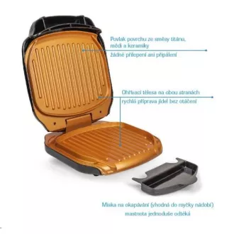 Livington zsírszegény grill 900 W, 220-240 V