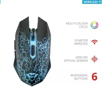 TRUST Mouse GXT 107 Izza vezeték nélküli optikai játék egér