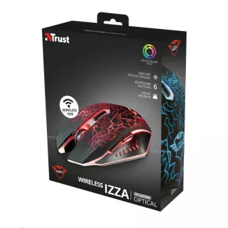 TRUST Mouse GXT 107 Izza vezeték nélküli optikai játék egér