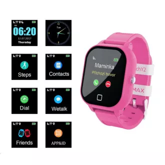 LAMAX WatchY2 Pink - gyermek okosóra