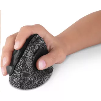 CSATLAKOZTASSA AZ EGÉSZSÉGÜGYI DOODLE ergonómikus függőleges egér, (+ 1x AA elem nélkül), vezeték nélküli