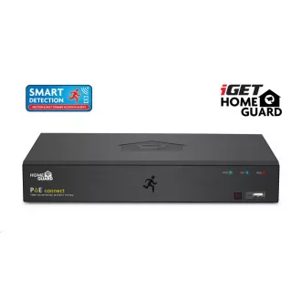 iGET HOMEGUARD HGNVK85304 PoE kamerarendszer SMART mozgásérzékelővel, 8 csatornás FullHD NVR   4x FullHD kültéri kamera