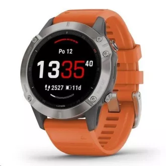 Garmin GPS sportóra fenix6 PRO Sapphire, Titanium / Orange Band (TÉRKÉP / Zene) Garmin GPS sportóra fenix6 PRO Sapphire, Titanium / Orange Band (TÉRKÉP / Zene)