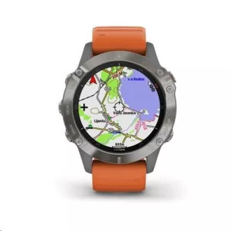 Garmin GPS sportóra fenix6 PRO Sapphire, Titanium / Orange Band (TÉRKÉP / Zene) Garmin GPS sportóra fenix6 PRO Sapphire, Titanium / Orange Band (TÉRKÉP / Zene)