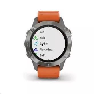 Garmin GPS sportóra fenix6 PRO Sapphire, Titanium / Orange Band (TÉRKÉP / Zene) Garmin GPS sportóra fenix6 PRO Sapphire, Titanium / Orange Band (TÉRKÉP / Zene)