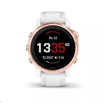 Garmin GPS sportóra fenix6S PRO Glass, RoseGold / White Band (TÉRKÉP / Zene) Garmin GPS sportóra fenix6S PRO Glass, RoseGold / White Band (TÉRKÉP / Zene)