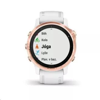 Garmin GPS sportóra fenix6S PRO Glass, RoseGold / White Band (TÉRKÉP / Zene) Garmin GPS sportóra fenix6S PRO Glass, RoseGold / White Band (TÉRKÉP / Zene)
