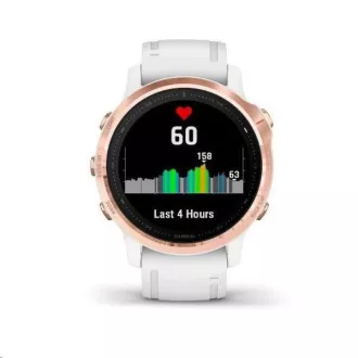 Garmin GPS sportóra fenix6S PRO Glass, RoseGold / White Band (TÉRKÉP / Zene) Garmin GPS sportóra fenix6S PRO Glass, RoseGold / White Band (TÉRKÉP / Zene)