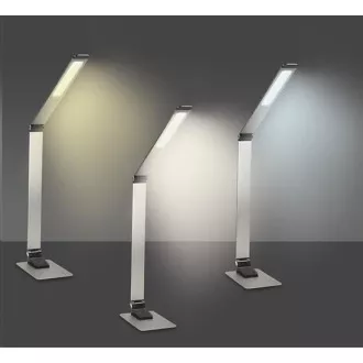 Solight LED asztali lámpa szabályozható, 11W, színváltoztatás, szálcsiszolt alumínium, ezüst Solight LED asztali lámpa szabályozható, 11W, színváltoztatás, szálcsiszolt alumínium, ezüst