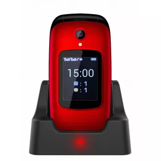 EVOLVEO EasyPhone FD, mobiltelefon időseknek töltőállvánnyal (piros színű) EVOLVEO EasyPhone FD, mobiltelefon időseknek töltőállvánnyal (piros színű)